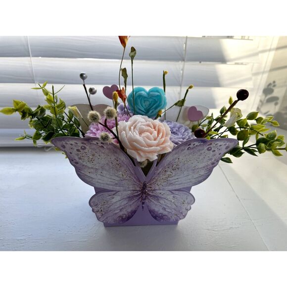 Handmade Goat's Milk Soap Flower Bouquet/Birthday/Mother’s Day/Easter/Spring - Picture 2 of 4